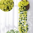 thumbnail image 1 of Simulation Violet Flowers Fake Flowers Decorative Simulation Wall Hanging Hanging Basket Flowers Silk Flowers Vines, 1 of 2