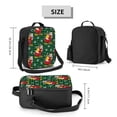 thumbnail image 2 of Lsque Vintage Santa Skiing Green Plaid Lunch Bag Lunch Box for Women Men Reusable Insulated Lunch Tote Bag,Leakproof Thermal Cooler Sack Food Handbags Case High Capacity, 2 of 9