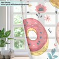 thumbnail image 4 of Yayeee Window Curtains Set of 2 for Living Room Light Filtering 63"x42", Pink Donut, 4 of 7