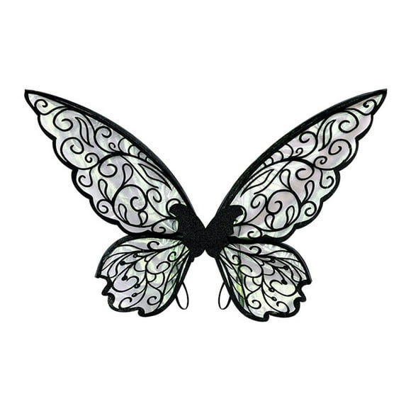 Gupgi Fairy Wings for Kid Girls Butterfly Wings Glitter Holographic Wings Birthday Cosplay Party Props