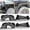 4PC(Fron+Rear Inner Fenders Liners), variant on 8PCS JEEP Front Rear Fender Flares+Inner Fender Liners For 2007-2018 Jeep Wrangler JK 2DR & 4DR Black Powder Coated Steel