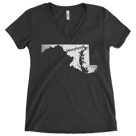 - Maryland Ladies V-Neck Tee Home Shirt