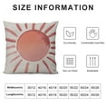 thumbnail image 5 of JEUXUS  Abstract Boho Sun Decorative Pillowcase Throw Pillow Cover, Minimalist Art Sunrise Sunshine for Sofa Bed Room Home Bohemia Decor  Pillow Case (Pink), 5 of 5