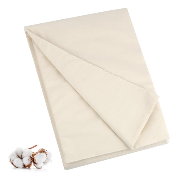 Tela de muselina de algodón PEASUG 160 cm x 9 m sin blanquear