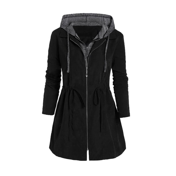 Pntutb moda mujer cremallera Patchwork invierno mosca con capucha espacio más abrigo de algodón grueso liquidación Pntutb Pntutb-7163