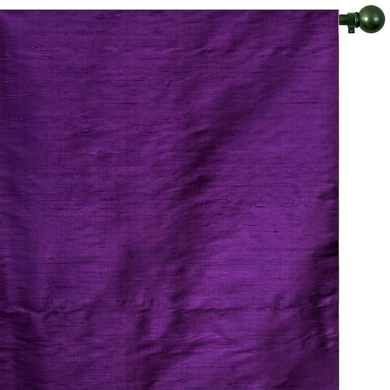 Fabric Mart Direct Bright Purple Fabric by the Yard, 41 inches or 104 cm Width Purple Silk Fabric, 4 Yards 100% Pure Silk Dupioni Fabric, Upholstery Fabric, Fabric For Curtains, Fabric For Pillows