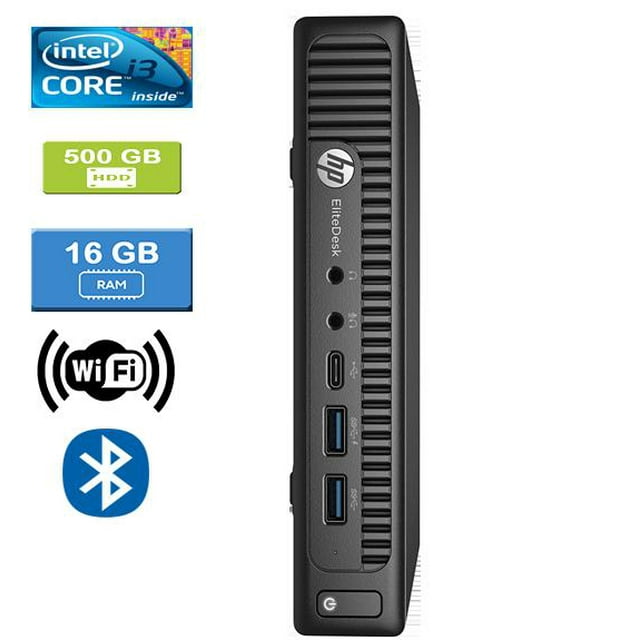 Remis à Neuf : HP 800 G2 MINI Intel Core I3-6100 3,70 GHz, 16 Go, 500 Go HDD, Win 10 Pro