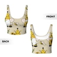 thumbnail image 5 of PAYOHTO Women's Sports Vest Gnomes Bees And Sunflowers Cute Quick-drying Breathable Lightweight Elastic Exercise Daily Wear Summer Gift, 5 of 10
