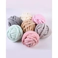 thumbnail image 7 of (0.55lb)Velvet Chunky Yarn Bulky Giant Arm Knitting Yarn, Super Soft Tubular Weight Jumbo Yarn,DIY Crochet Hand Knitting Thick Yarn for Blanket,Pet Bed, Rugs Pillow,Handbag(0.55lb), 7 of 7