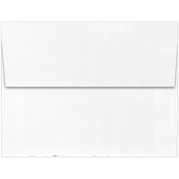 LUXPaper A2 Peel & Press Invitation Envelopes, 4 3/8 x 5 3/4, 80 lb. White Linen, 50 Pack
