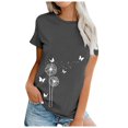 thumbnail image 1 of AMERTEER Nouvelle Mode d'Été pour Femmes Chemise Décontractée à Manches Courtes Imprimée T-shirt pour Femmes, 1 of 3