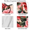 thumbnail image 4 of luoweisi Men's Beach Shorts Quick Dry Swim Trunks with Mesh Lining Roses L, 4 of 5