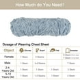 thumbnail image 4 of Unique Bargains Chenille Polyester Light Gray Yarn, 3 Skeins, 4 of 7