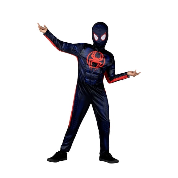 Marval's Miles Morales Halloween Costume for Children, Boy's Size XS (4/5), by Jazwares