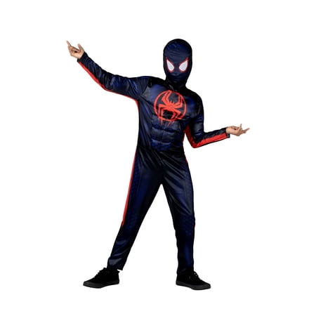 Marval's Miles Morales Halloween Costume for Children, Boy's Size XS (4/5), by Jazwares