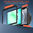 thumbnail image 6 of Case For Samsung Galaxy Tab A11+ 2025 / Galaxy Tab A9+2023 Handle Protective Cover 360° Rotating Ring Stand, Shockproof Dropproof Case For Kids Kickstand & Adjustable Shoulder Strap,Transparent, 6 of 10