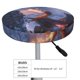 thumbnail image 4 of Balery Winter Fire Dragon Fundas de asiento para taburete de bar redondo de tela de terciopelo ajustables que protegen de arañazos y manchas para sillas de 14 a 17 pulgadas.-12 inch, 4 of 7