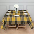 thumbnail image 3 of Yellow Black and Red Checkerboard Checkered Pattern Square Tablecloth,Waterproof Square Table Cover,Wipeable Spillproof Washable Table Cover for Home Kitchen Party Decor 42"X42"(107x107cm), 3 of 6