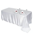 thumbnail image 2 of BalsaCircle 90" x 156" Satin Rectangular Tablecloth White, 2 of 4