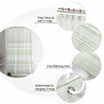 thumbnail image 5 of 54x78 Inch Shower Curtain Decorative Sage Green Stripe Bathtub Bath Curtains Fabric Waterproof Bathroom Decor Abstract Art Modern Vertical Striped Small Stall Shower Curtain Set with 12 Hooks, 5 of 6