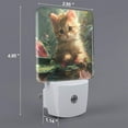 thumbnail image 2 of Honeii Cute Kitten Water Lilies Print LED Night Light with Light Sensor, Night Lights Plug Into Wall,Ideal for Bedrooms and Hallways-UK, 2 of 7