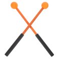 thumbnail image 3 of 1 Pair Rubber Head Xylophone Mallets Glockenspiel Mallets Percussion Instrument Mallets, 3 of 4