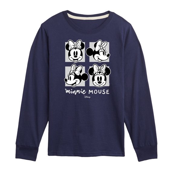 Disney - Mickey & Friends - Minnie Mouse's Expressions - Toddler And Youth Long Sleeve Graphic T-Shirt