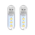 thumbnail image 1 of FELTECHELECTR OSALADI - 2 minilámparas LED nocturnas portátiles con disco U, luz USB para leer, acampar al aire libre (luz cálida), 1 of 7