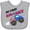 AC-Heather Grey, variant on Inktastic My First Fourth of July Monster Truck Boys or Girls Baby Bib