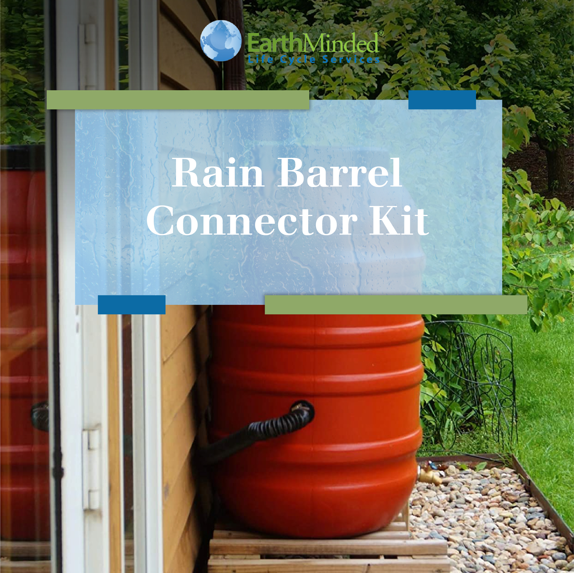 EarthMinded F-RN069 Rain Barrel Linking Kit