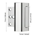 thumbnail image 2 of Aluminum Alloy Door Reinforcement Lock for Inward Swinging Doors Protect Home Easy Install, 2 of 7