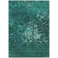 thumbnail image 2 of 9' X 12' Teal Blue Aqua And Turquoise Abstract Washable Indoor Outdoor Area Rug, 2 of 5