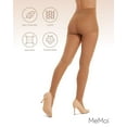 thumbnail image 6 of MeMoi Velveteen Semi-Opaque 30 Denier Control Top Tights - Womens - Female (S-M, Cork), 6 of 12