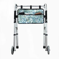 AMQTSLM Walker Bag, Hands Free Walker Accessories Basket, Multi-Purpose Cell Phone,Water Bottle,Medicine Attachment Fits for Folding Walkers, Multiple Pockets Tote Caddy Pouch for Elderly