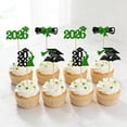 thumbnail image 5 of Dvumao Graduation Cake Toppers, 24-Pack Glitter Paper Flags for Graduation Party Decor, Cupcake Picks for Class Celebration, 5 of 6