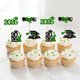 thumbnail image 5 of Graduation Season Glitter Paper Flag Party Cake Decoration 24 Pack, 5 of 6