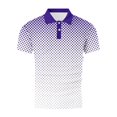 thumbnail image 5 of Styesk T-Shirts pour Hommes Imprimé Décontracté Sport Bouton Manches Courtes Col Rabattu Blouse Chemise, 5 of 5