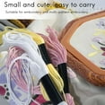 thumbnail image 3 of 4PCS Octagon Embroidery Hoops Imitated Wood Hoop Set Display Frame for Art Craft Handy Sewing and Hanging, 3 of 5
