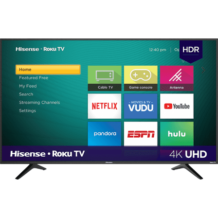 Pre-Owned Restored Hisense 50" Class 4K (2160P) Roku Smart LED TV (50R6E1)