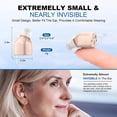 thumbnail image 4 of Rechargeable Hearing Aids For Seniors With Noise Canceling,Hearing Amplifier For Adults,Digital In Ear Hearing Aids, Hearing Assist Devices With Volume Control Magnetic Contact Charging Box,Brown, 4 of 7