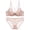 Pink, variant on Levmjia Women Lace Lingerie Set Push Up Bra Panties Set Thin Deep V Cross Back Adjustable Straps Honeymoon Everyday Wear Comfortable Breathable Sleepwear