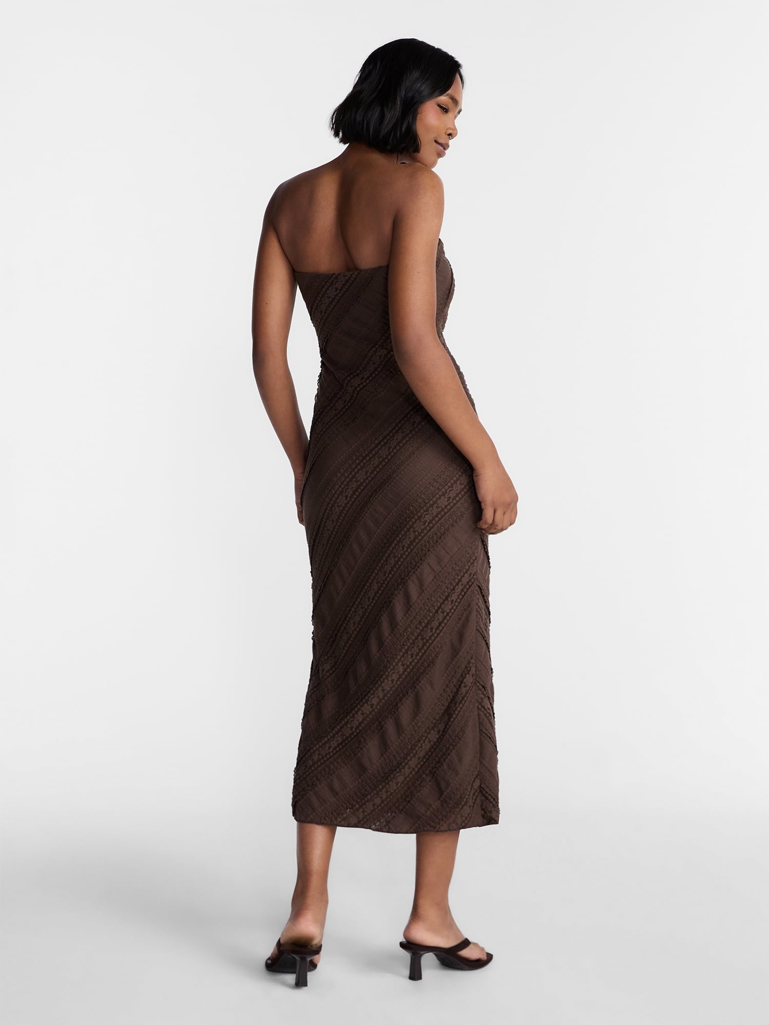 No Boundaries Tube Lace Asymmetrical Dress, Women's XXS-XXL
