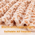 thumbnail image 6 of Cozy Orange Blanket Women Soft Fleece Blankets 50"x60" Lightweight Coral Fuzzy Warm Throw Blanket Home Decor Stuff for Couch Bed Sofa, 6 of 6