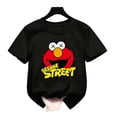 thumbnail image 3 of Camiseta de manga corta de verano para niños, ropa para niñas y niños, camiseta de algodón con estampado de dibujos animados de Elmo de Barrio Sésamo para niños, camiseta divertida para bebés, 3 of 5