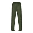 thumbnail image 2 of Men's Elastic Waist Work Pants - Polyester, Soft Fabric, Spring/Autumn Casual, 2 of 6