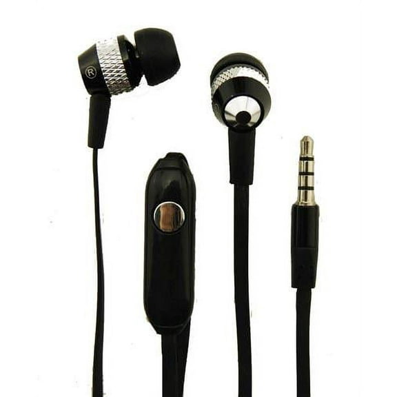 Super Bass Noise-Isolation Stereo Earbuds/ Earphones for Motorola Moto G7 Plus, G7, G7 Power Play, One Power, One (Black) - w/ Mic MND Stylus