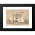 thumbnail image 2 of David Roberts 18x14 Black Modern Framed Museum Art Print Titled - The Temple at Dendur, Nubia (1848), 2 of 5