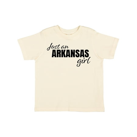 

Inktastic Just an Arkansas Girl Born and Raised Gift Toddler Toddler Girl T-Shirt