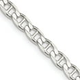 thumbnail image 1 of Sterling Silver 4.65mm Flat Cuban Anchor Chain (18 X 4.65) Made In Italy qfan120-18, 1 of 5