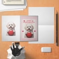 thumbnail image 4 of Happy Valentine's Day Bichon Frise Brings Love Heart 5x7in Folded Greeting Card Bichons Dog Lovers Gifts Idea Single Note Card with Envelope - 02028, 4 of 5